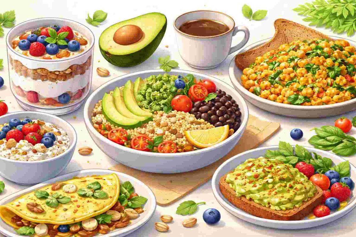 High Protein Vegetarian Breakfast