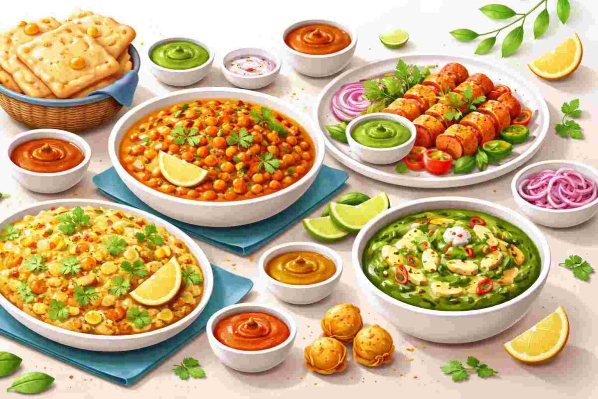 easy Indian vegetarian lunch